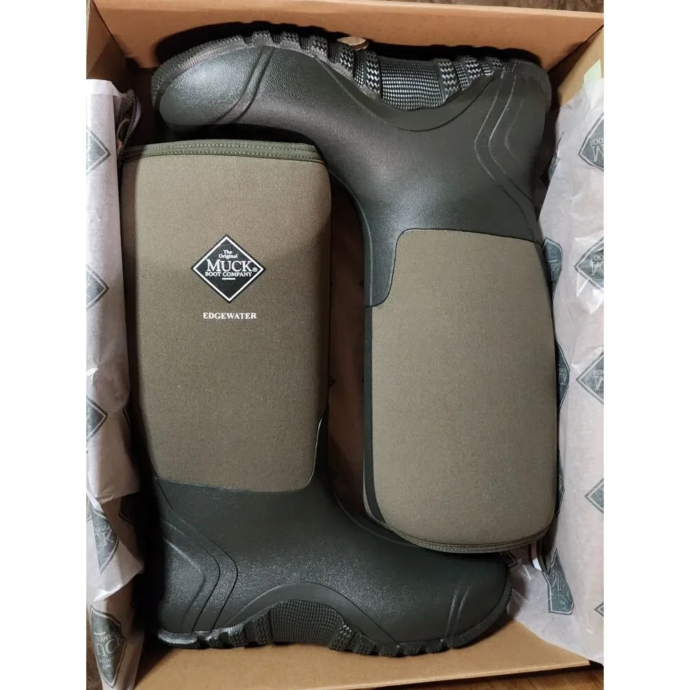 Muck Boot Company Edgewater Hi Men’s 14 Moss Waterproof Boots
